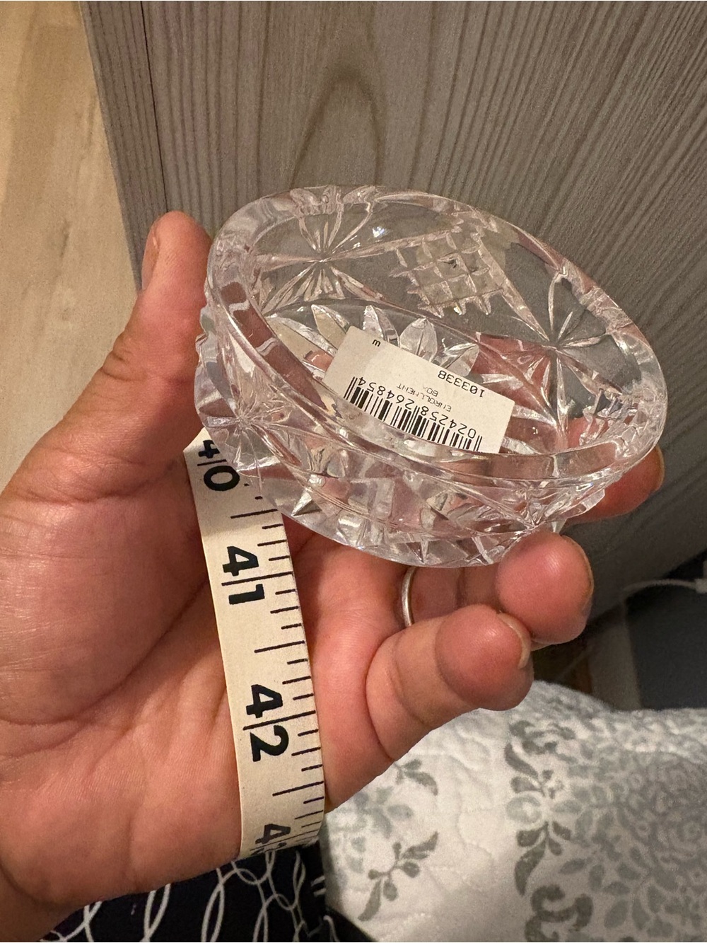 Vintage Waterford Crystal Oval Trinket
Box with Lid. Marked WS1999  , 2.75” - Picture 8 of 11